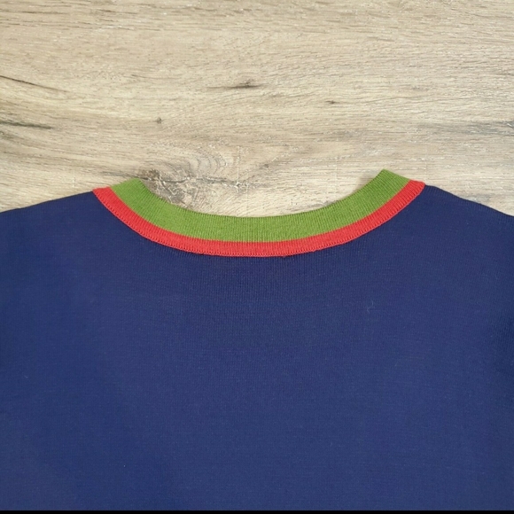 Antthony Blue Cardigan with Green and Red Trim (Final Markdown) - Picture 9 of 13